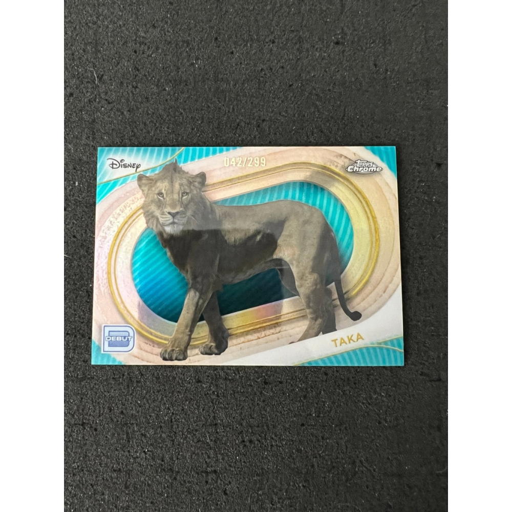 Taka - 2025 Topps Chrome Disney - Teal Refractor #042/299 “Debut Card”